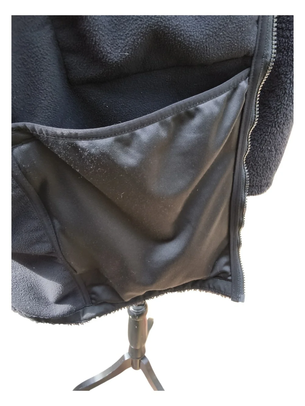 Carhartt Men’s Black Sherpa Fleece Vest with Nylon Chest Panel